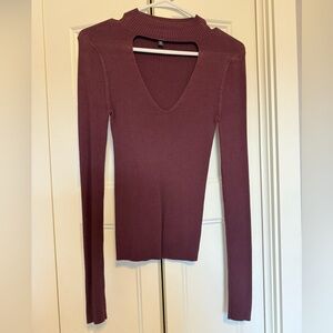 Express Red Cut Out Fitted Bodysuit